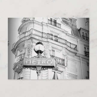 Paris, Schwarz-Weiß Vintage-Ansichtskarte Postkarte
