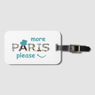 Paris Sehenswürdigkeiten Mehr Paris Bitte Blau Gli Gepäckanhänger