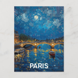 Paris Seine Postkarte