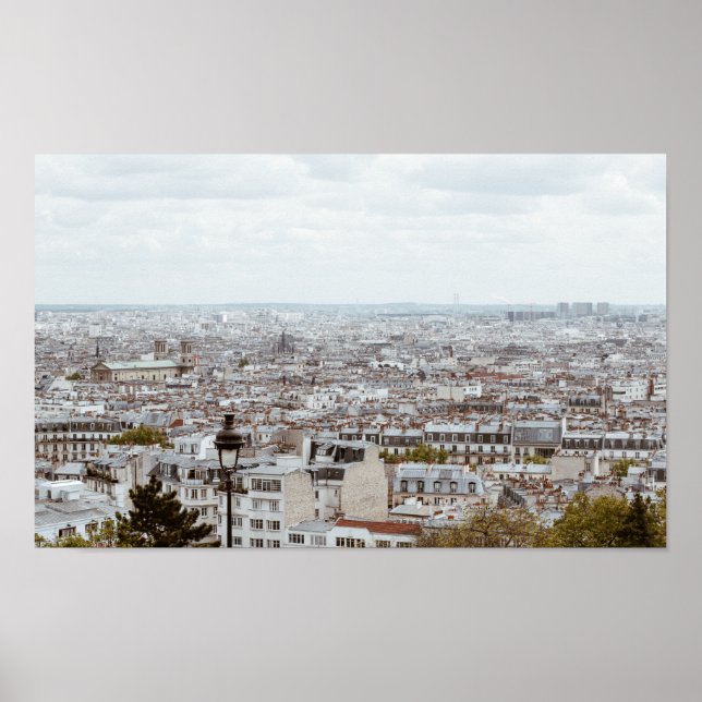 Paris Skyline Fotografie Poster (Vorne)
