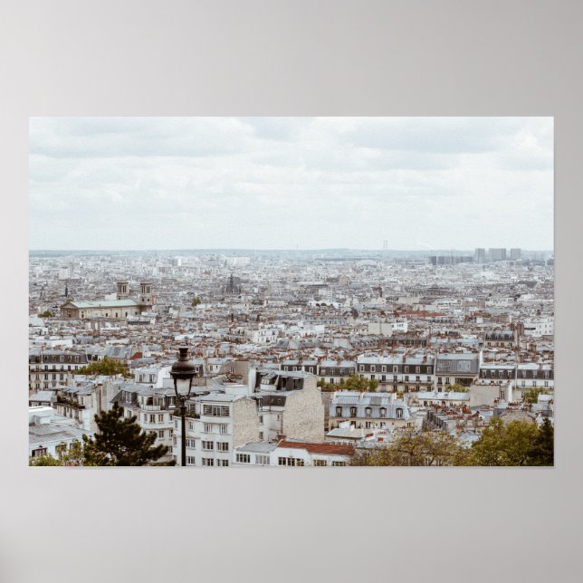 Paris Skyline Fotografie Poster (Vorne)