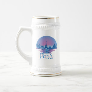 Paris Skyline - Frankreich Reisen Bierglas