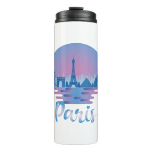 Paris Skyline - Frankreich Reisen Thermosbecher