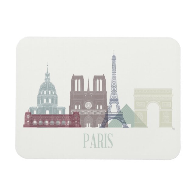 Paris Skyline Magnet (Horizontal)