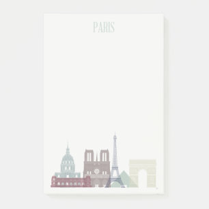 Paris Skyline Post-it Klebezettel