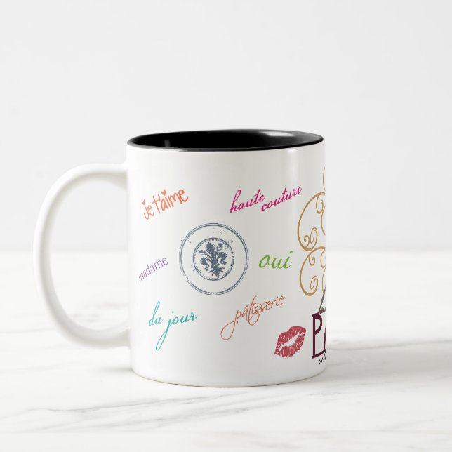 "Paris-Stadt der Liebe" Tasse (Links)