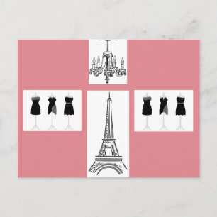 Paris Stadt des Lichts Eiffelturm Französische Pos Postkarte