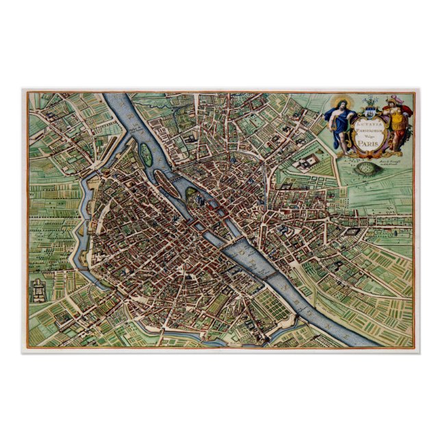 Paris-Stadt Poster (Vorderseite)