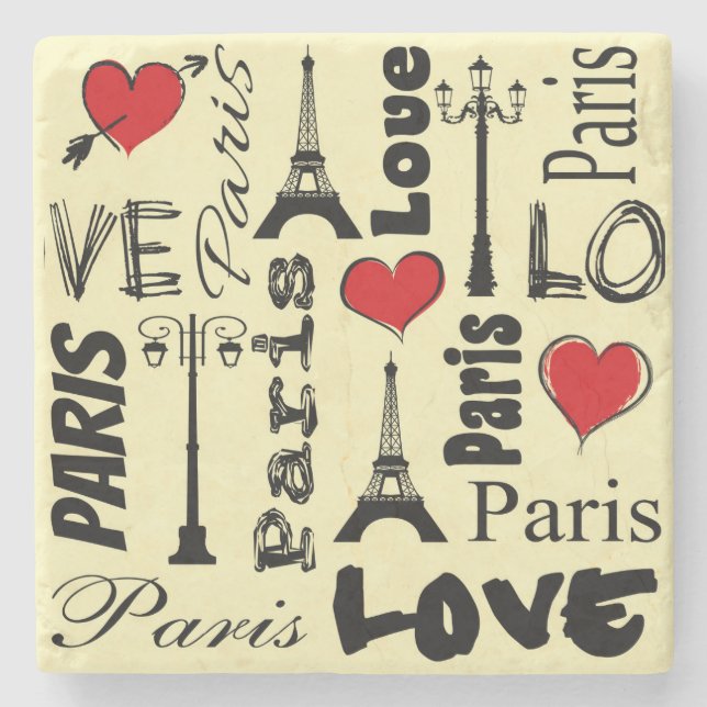 Paris Steinuntersetzer (Vorderseite)
