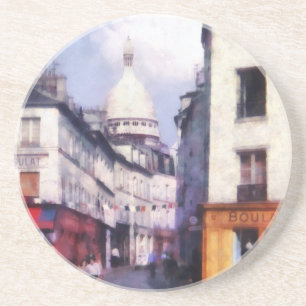 Paris-Straße Getränkeuntersetzer