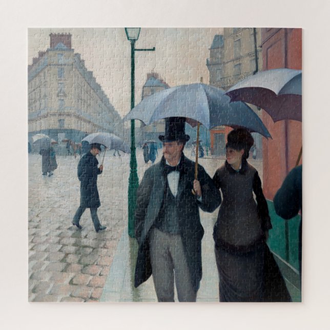 Paris Street Rainy Day by Gustave Caillebotte (Vertikal)