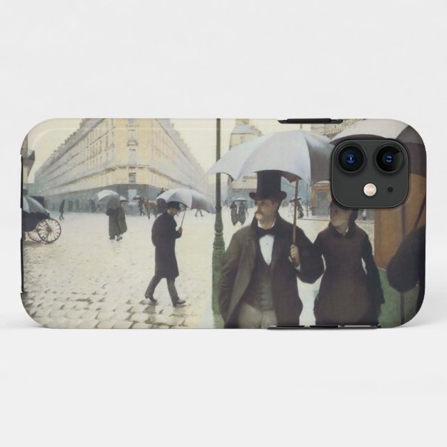 Paris Street Rainy Day Caillebotte Case-Mate iPhone Hülle (Rückseite (Horizontal))