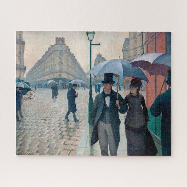 Paris Street Rainy Day | Gustave Caillebotte | (Horizontal)