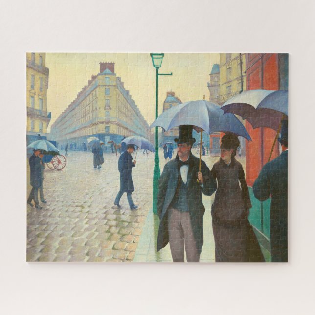 Paris Street Rainy Day Gustave Caillebotte (Horizontal)