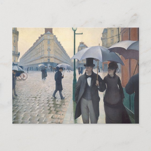 Paris Street; Rainy Day Postkarte (Vorderseite)