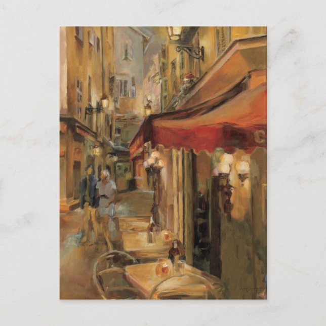 Paris Street Scene Postkarte (Vorderseite)