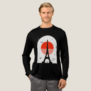 Paris Sunset Silhouette Tri-Blend Shirt