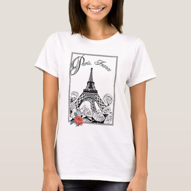 Paris-T-Stück T-Shirt (Vorderseite)