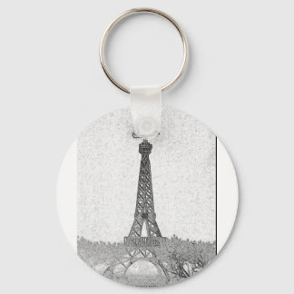 Paris, Texas Eiffel Tower Zeichnend Schlüsselanhänger