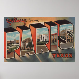 Paris, TexasLarge Letter ScenesParis, TX Poster