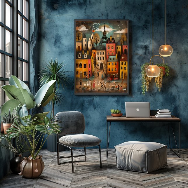 Paris: The City of Light - Whimsical Art Poster (Von Creator hochgeladen)