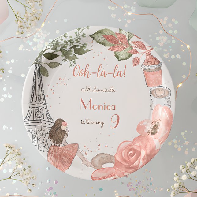 Paris Thema Französische Geburtstagsparty Pappteller (Von Creator hochgeladen)