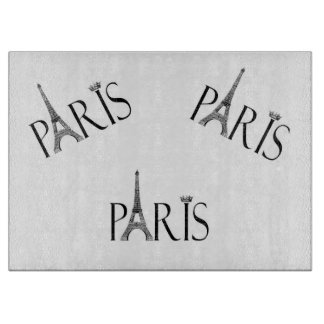 Paris Themed Cutting Board Schneidebrett