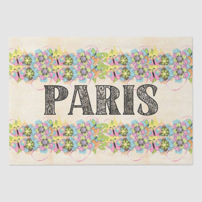 Paris Tissue Paper Seidenpapier (Vorderseite)
