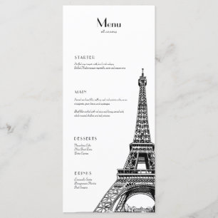 Paris Tour Eiffel Menu Événements