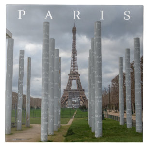 Paris Tour Eiffel vue carreaux en céramique