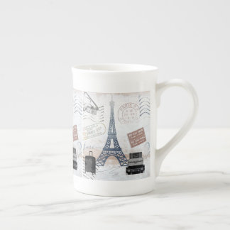 Paris Travel Collage Prozellantasse