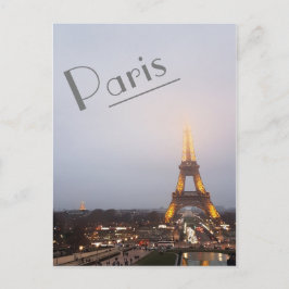 Paris Twilight Postkarte