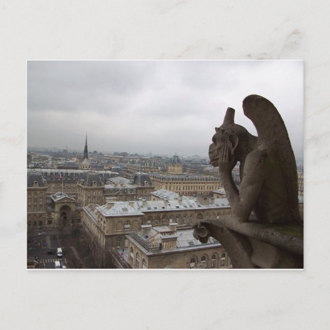 Paris überblicken postkarte (Vorderseite)