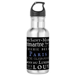 Paris und seine Sehenswürdigkeiten Edelstahlflasche