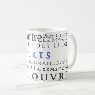 Paris und seine Sehenswürdigkeiten Kaffeetasse