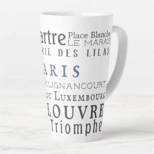 Paris und seine Sehenswürdigkeiten Milchtasse
