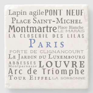 Paris und seine Sehenswürdigkeiten Steinuntersetzer
