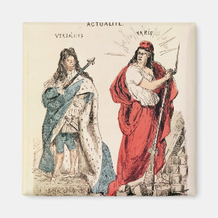 Paris und Versailles, die an einander, 1871 Magnet