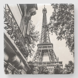 Paris Untersetzer in Schwarz und Weiß