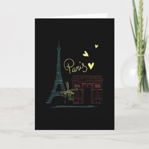 Paris Urlaub Frankreich Ferien Eiffelturm Liebe Pa Karte
