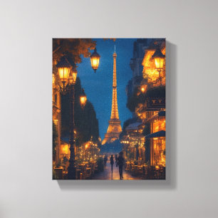 Paris verzaubert: 3 leinwanddruck