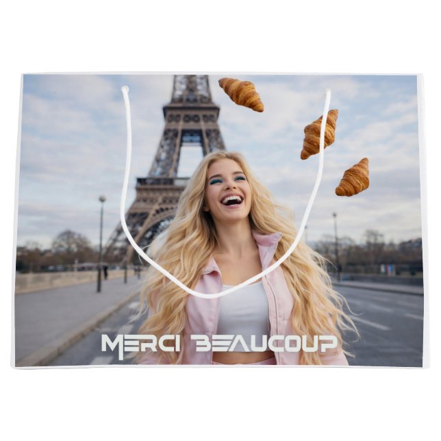 PARIS - VIELEN DANK GROßE GESCHENKTÜTE (Vorderseite)