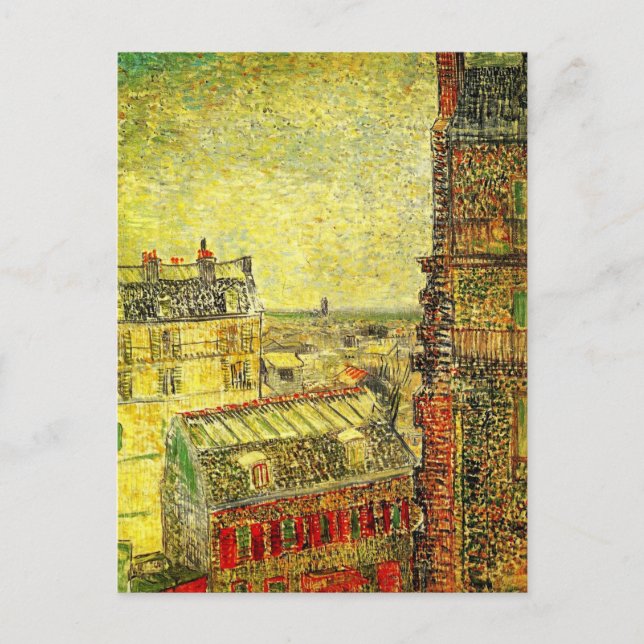 Paris View von Vincent's Room von Vincent van Gogh Postkarte (Vorderseite)