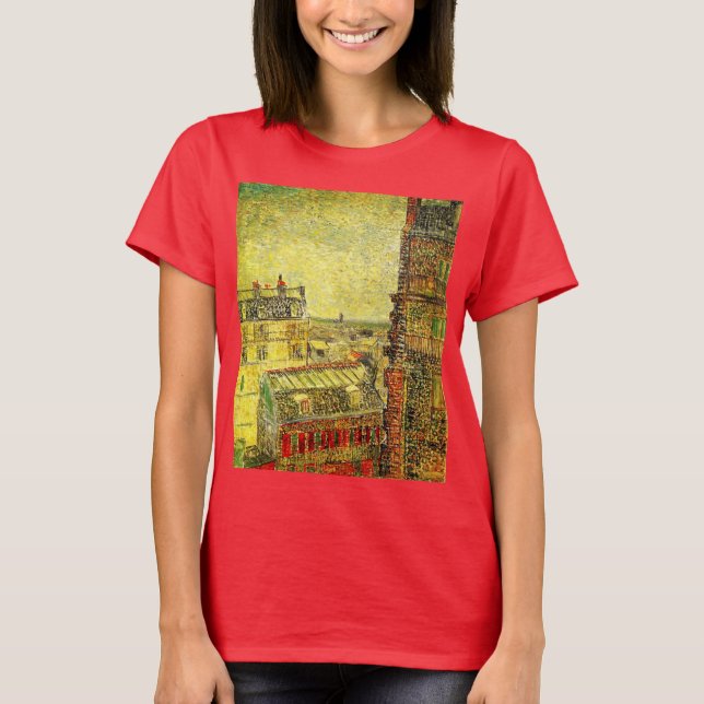 Paris View von Vincent's Room von Vincent van Gogh T-Shirt (Vorderseite)