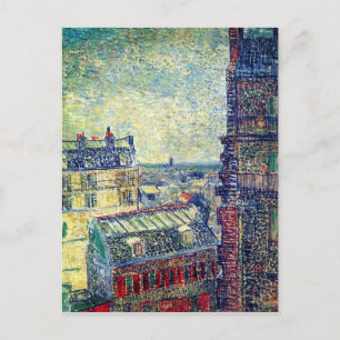 Paris, Vincents Zimmer Rue Lepic, Van Gogh Fine Ar Postkarte