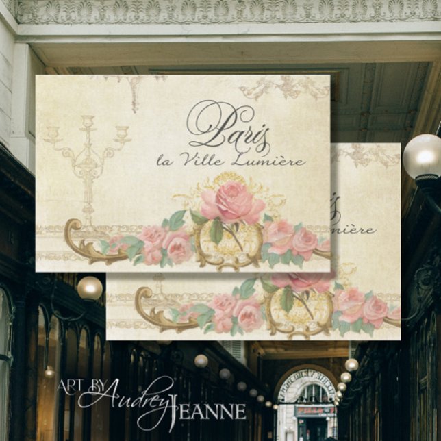 Paris Vintage Blumenschrift Ephemera Decoupage Seidenpapier (Von Creator hochgeladen)