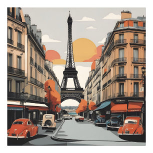 Paris Vintage-Plakat Fotodruck