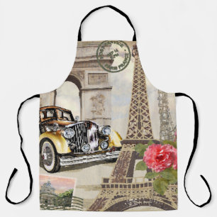 Paris Vintage-Plakat. vintage, plakat, paris, alt, Schürze