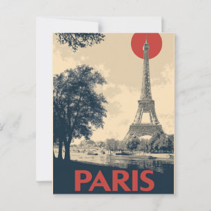 Paris vintage  postkarte