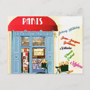 Paris Vintage Reise Tourismus Werbung Postkarte